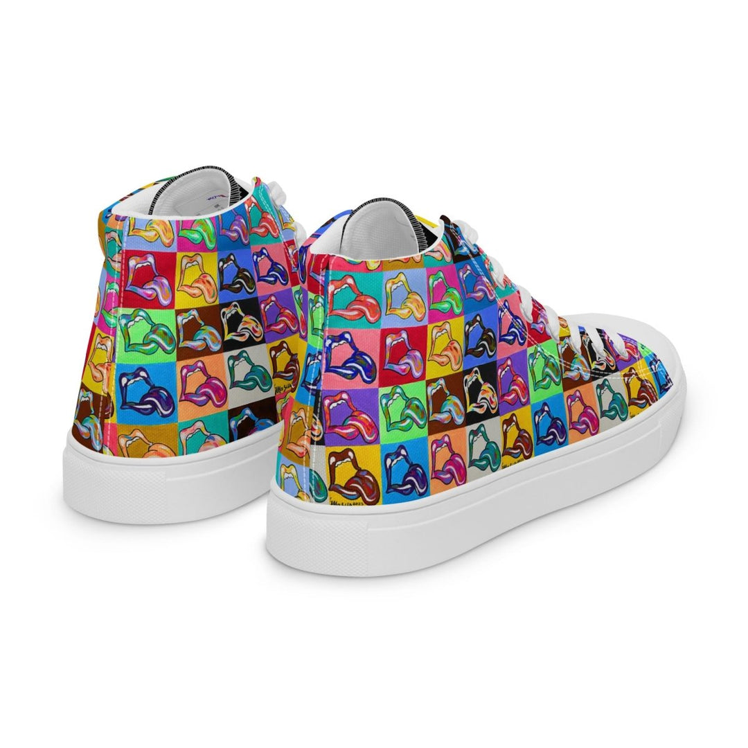 "20 Licks" Men’s High top Canvas Shoes - Retroactv Merch Inc.