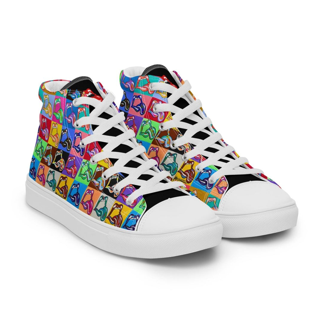 "20 Licks" Men’s High top Canvas Shoes - Retroactv Merch Inc.