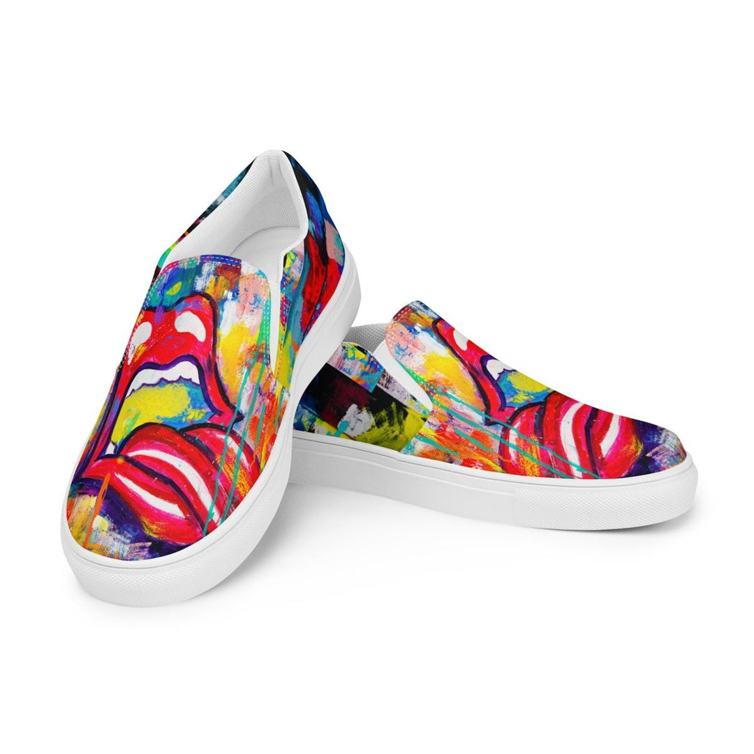 High Volume M&T Men’s slip - on canvas shoes - Retroactv Merch Inc.