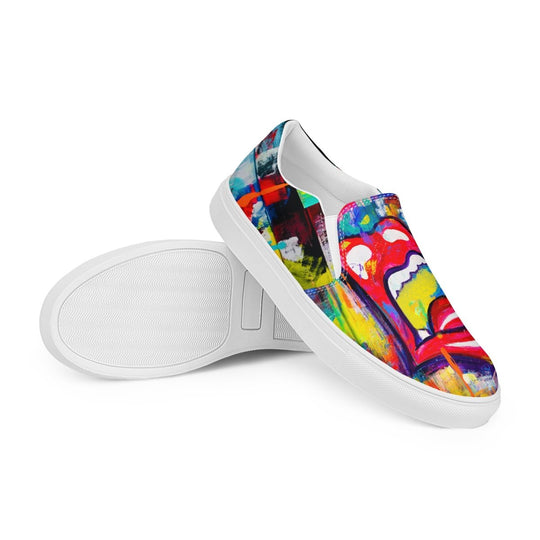 High Volume M&T Men’s slip - on canvas shoes - Retroactv Merch Inc.