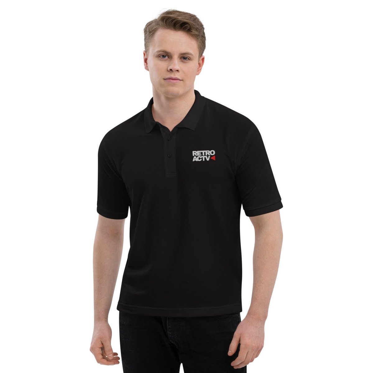 Retroactv Men's Premium Polo - Retroactv Merch Inc.