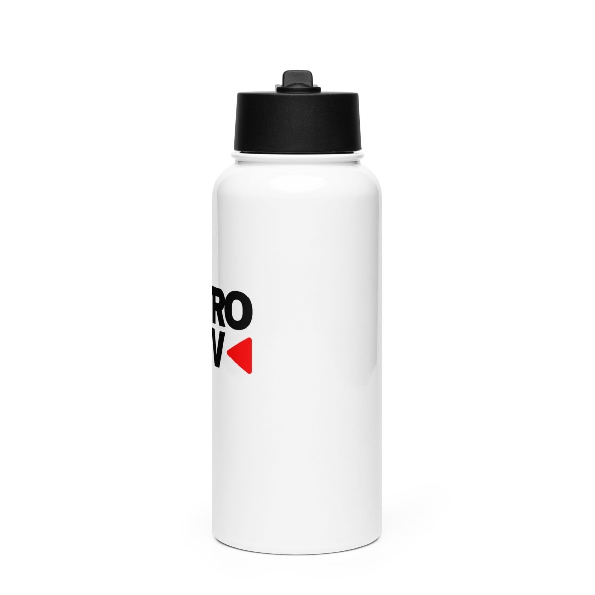 Retroactv stainless steel water bottle with a straw lid - Retroactv Merch Inc.