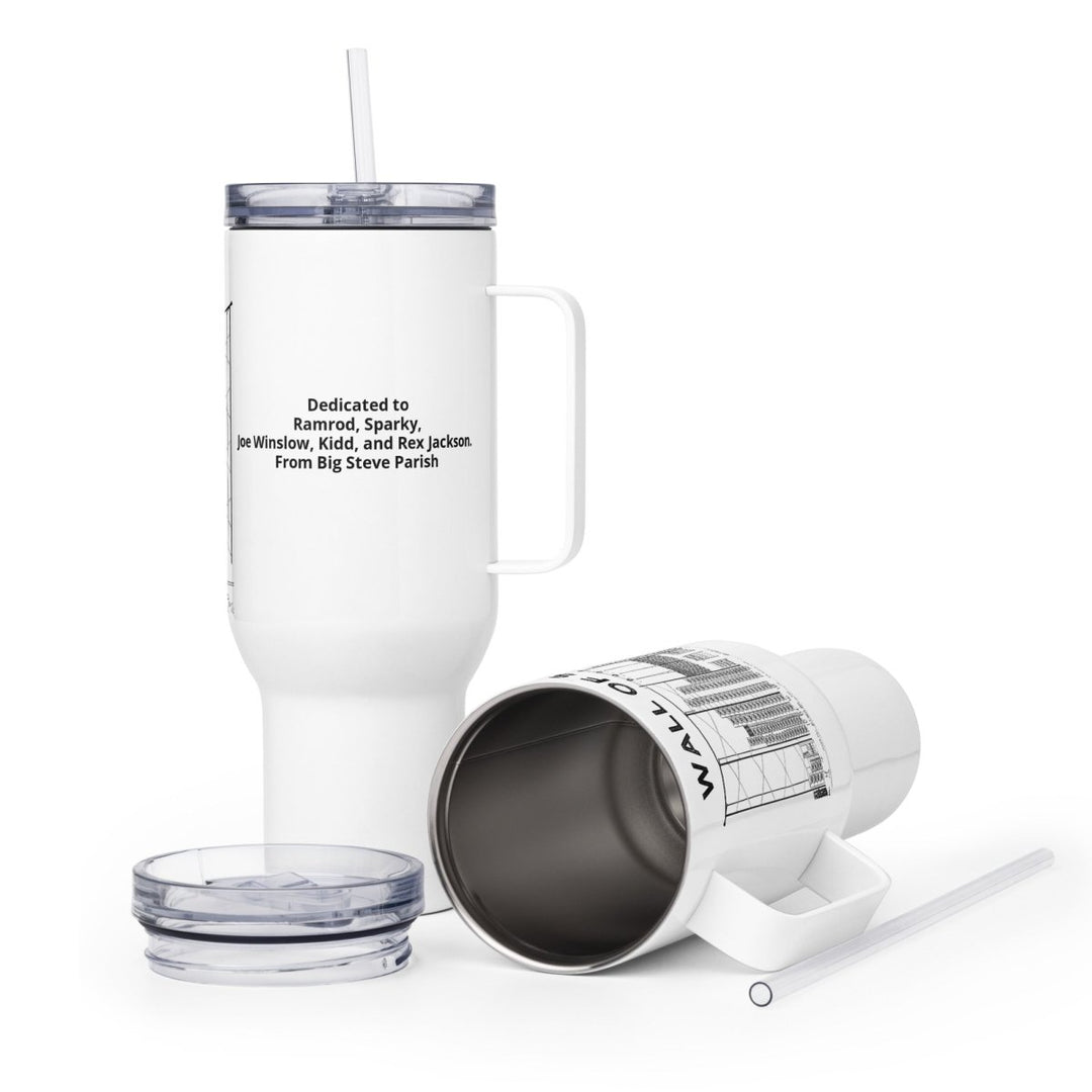 Big Steve Wall of Sound Travel mug with Handle - Retroactv Merch Inc.