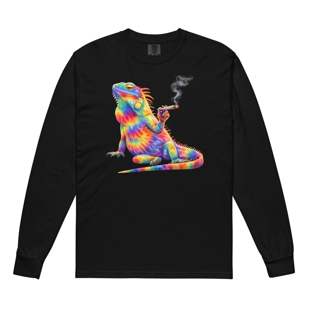 Big Steve Chonga Bonga w Joint garment - dyed heavyweight long - sleeve shirt - Retroactv Merch Inc.