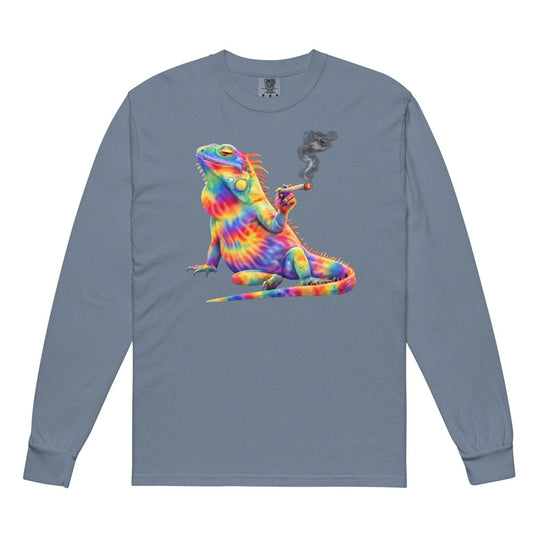 Big Steve Chonga Bonga w Joint garment - dyed heavyweight long - sleeve shirt - Retroactv Merch Inc.