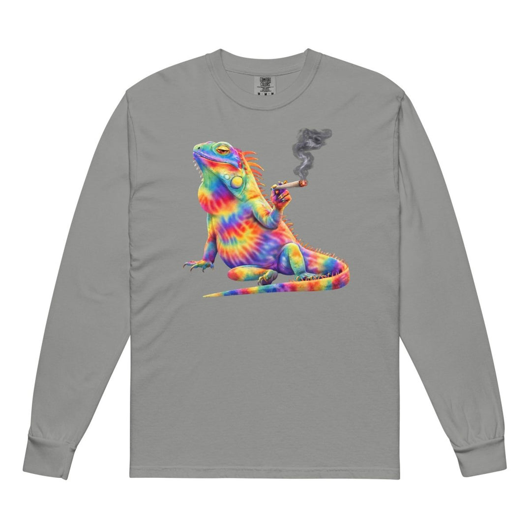 Big Steve Chonga Bonga w Joint garment - dyed heavyweight long - sleeve shirt - Retroactv Merch Inc.
