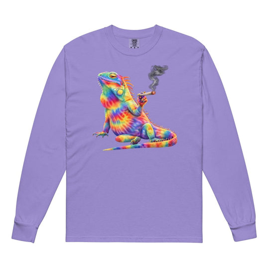 Big Steve Chonga Bonga w Joint garment - dyed heavyweight long - sleeve shirt - Retroactv Merch Inc.