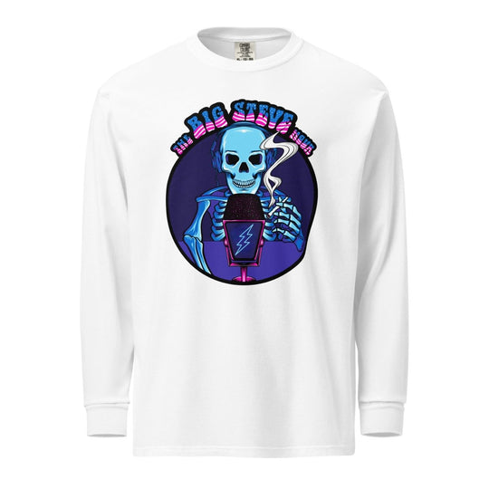 The Big Steve Hour Garment - dyed heavyweight long - sleeve shirt - Retroactv Merch Inc.