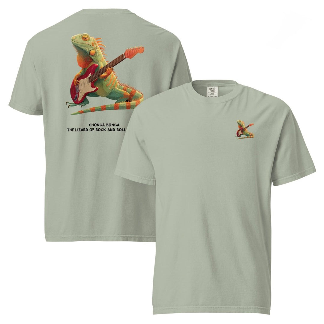 Big Steve Chonga Bonga w Guitar unisex garment - dyed heavyweight t-shirt - Retroactv Merch Inc.