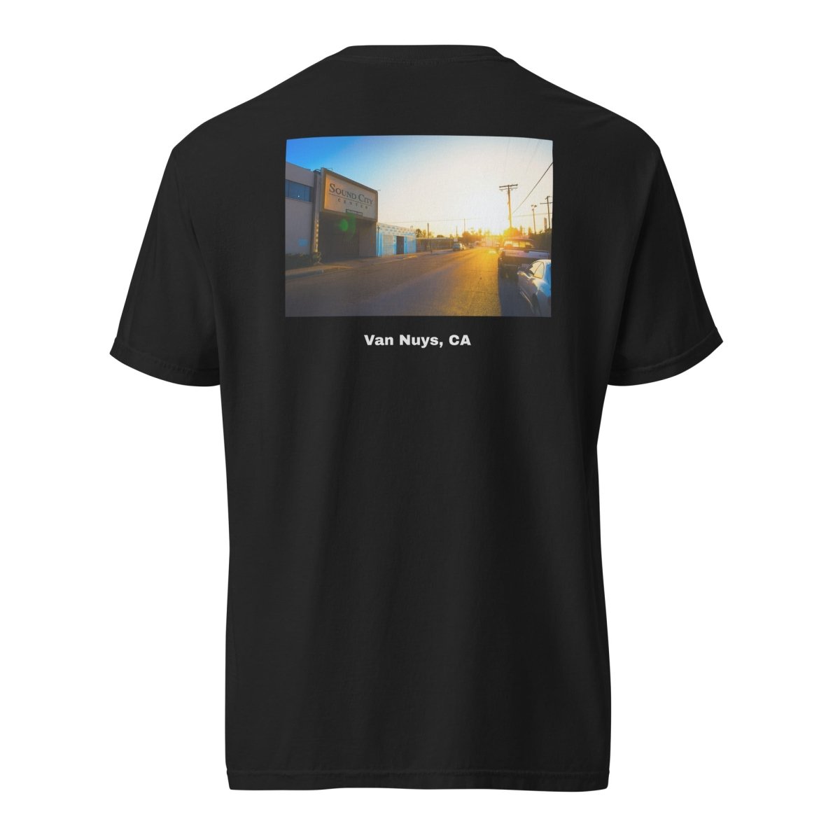 Sound City Sunset Unisex garment - dyed heavyweight t-shirt - Retroactv Merch Inc.