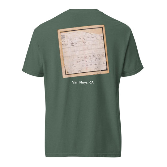 Sound City Track Sheet Unisex garment - dyed heavyweight t-shirt - Retroactv Merch Inc.