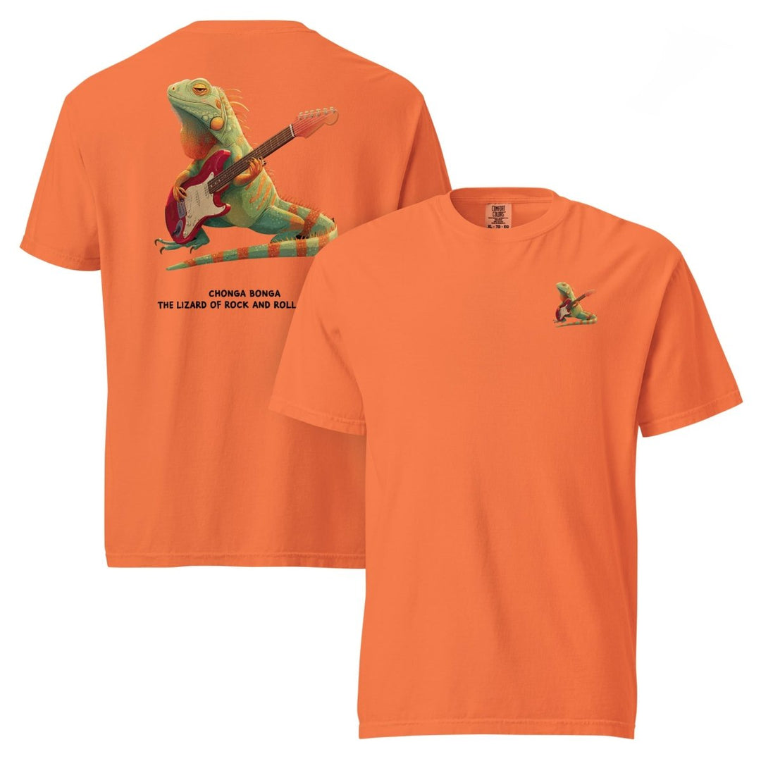 Big Steve Chonga Bonga w Guitar unisex garment - dyed heavyweight t-shirt - Retroactv Merch Inc.