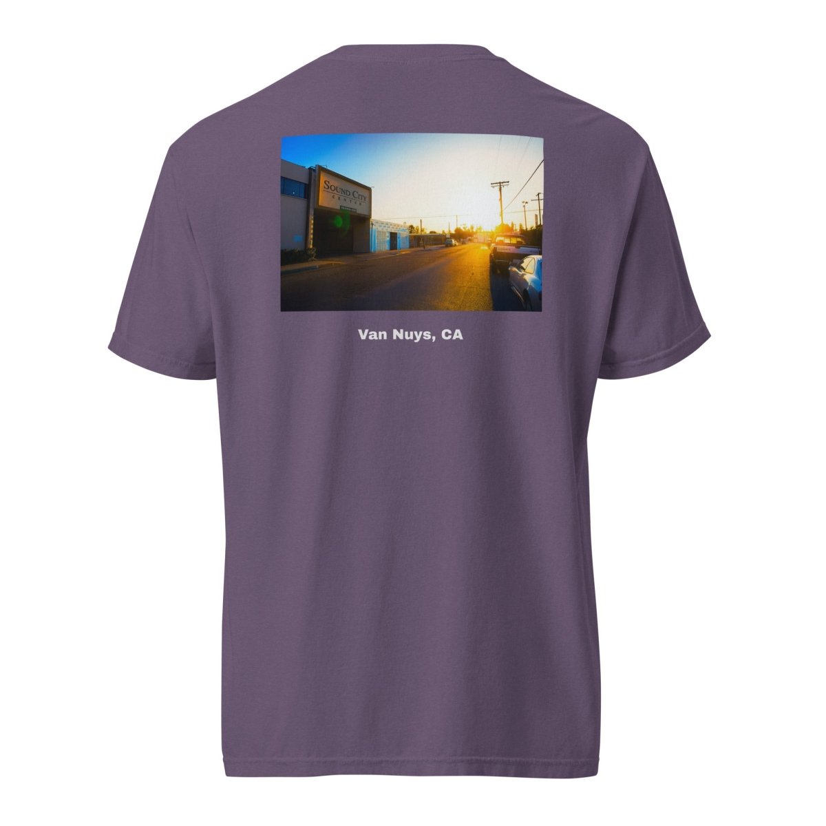 Sound City Sunset Unisex garment - dyed heavyweight t-shirt - Retroactv Merch Inc.