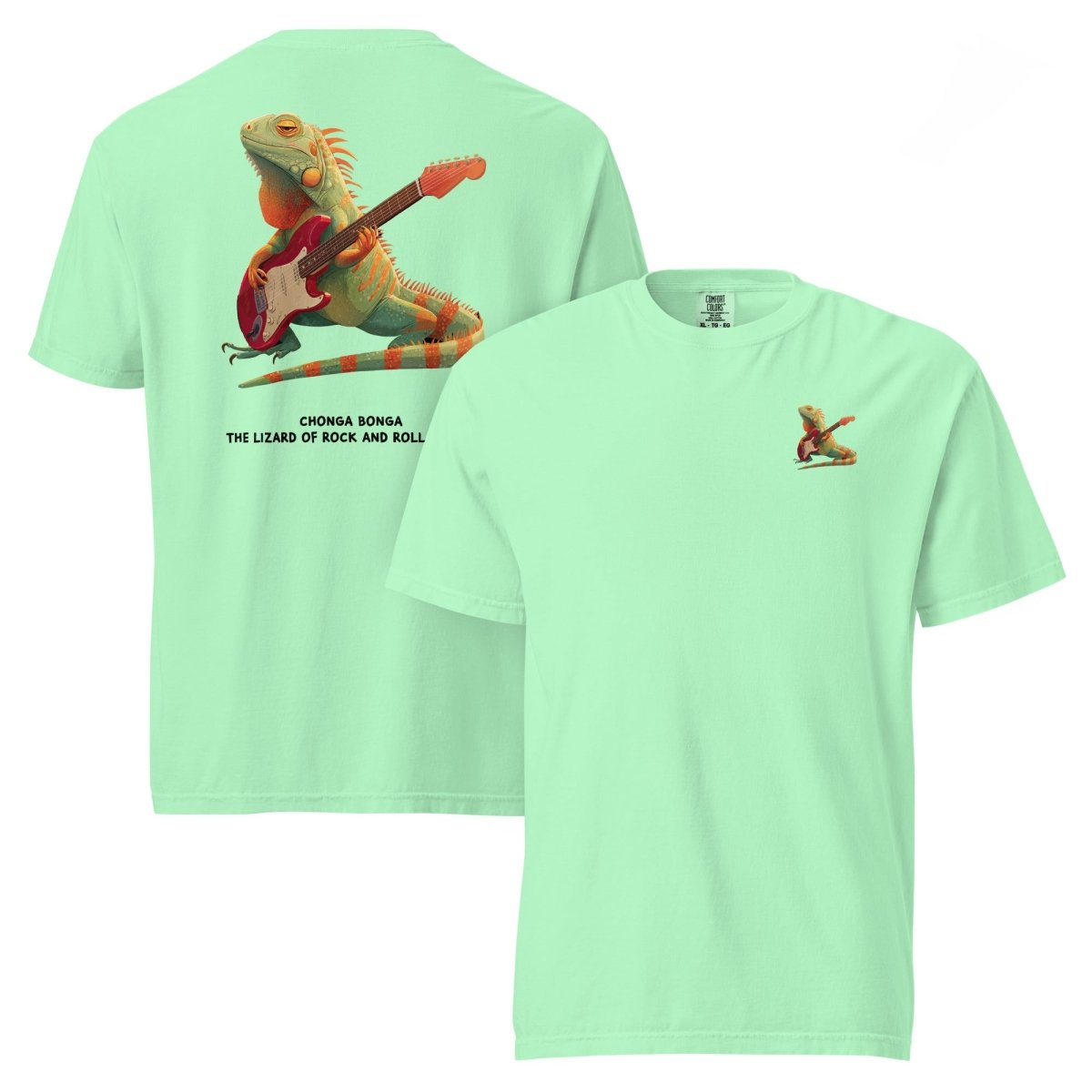 Big Steve Chonga Bonga w Guitar unisex garment - dyed heavyweight t-shirt - Retroactv Merch Inc.