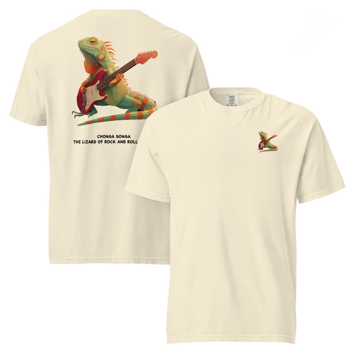 Big Steve Chonga Bonga w Guitar unisex garment - dyed heavyweight t-shirt - Retroactv Merch Inc.