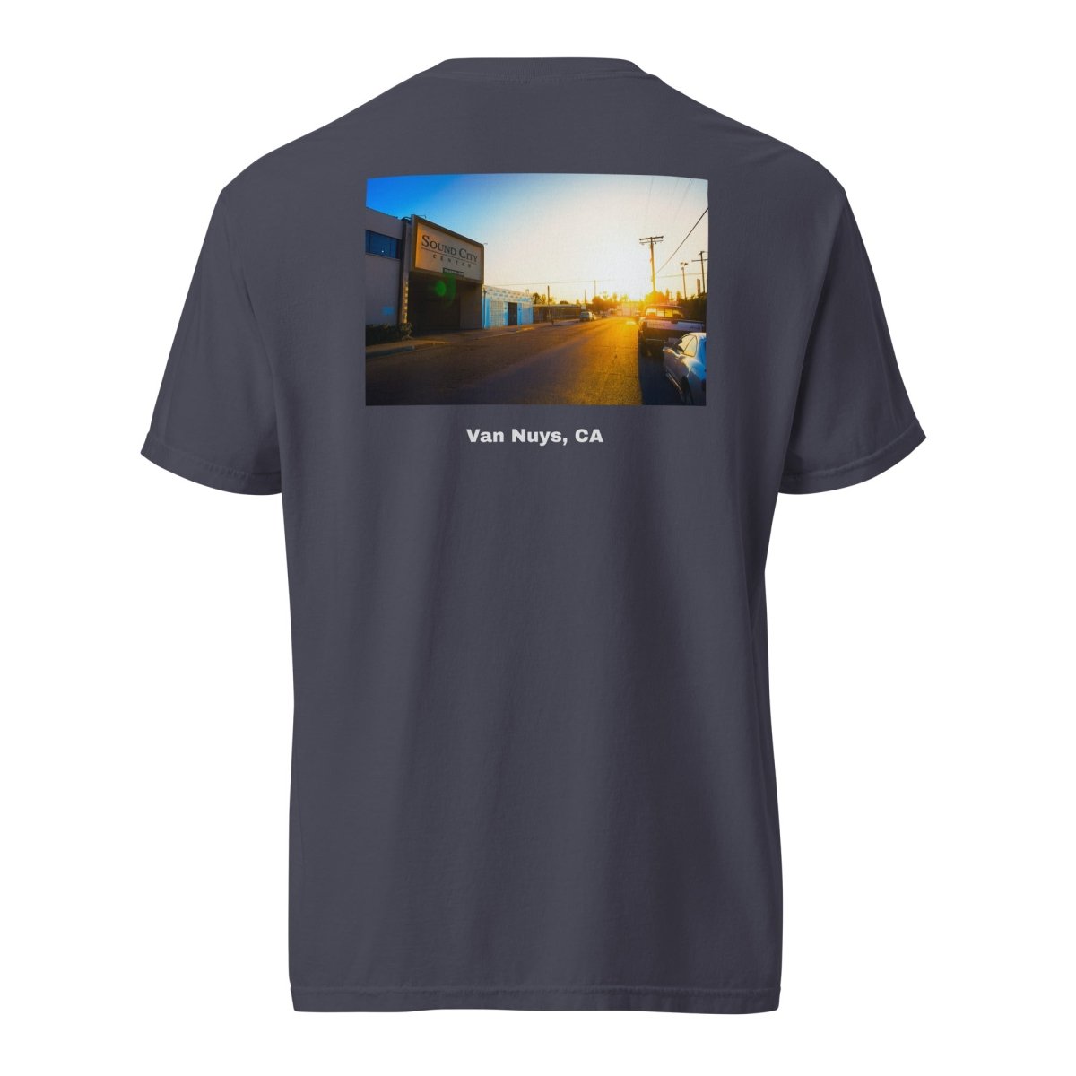 Sound City Sunset Unisex garment - dyed heavyweight t-shirt - Retroactv Merch Inc.