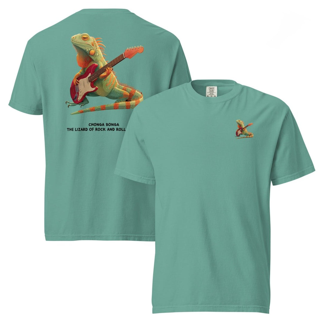 Big Steve Chonga Bonga w Guitar unisex garment - dyed heavyweight t-shirt - Retroactv Merch Inc.