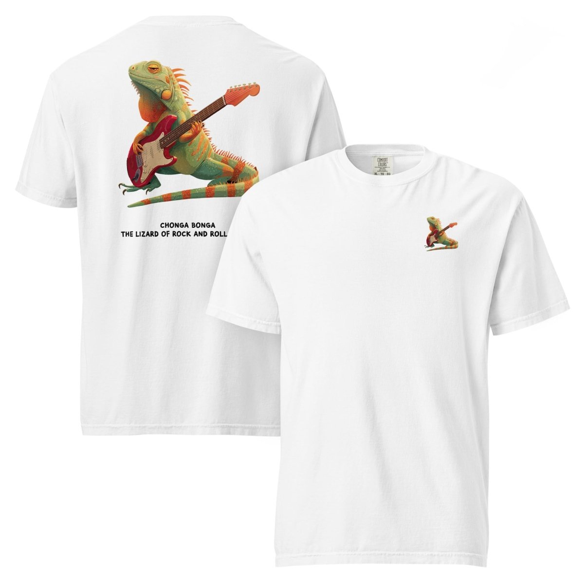 Big Steve Chonga Bonga w Guitar unisex garment - dyed heavyweight t-shirt - Retroactv Merch Inc.