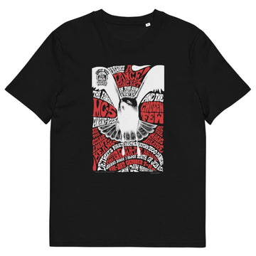 “Seagull” (Reverse) by Gary Grimshaw T-Shirt Unisex organic cotton t-shirt - Black