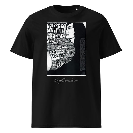 Gary Grimshaw Guerrilla Lovefare Unisex organic cotton t-shirt - Retroactv Merch Inc.