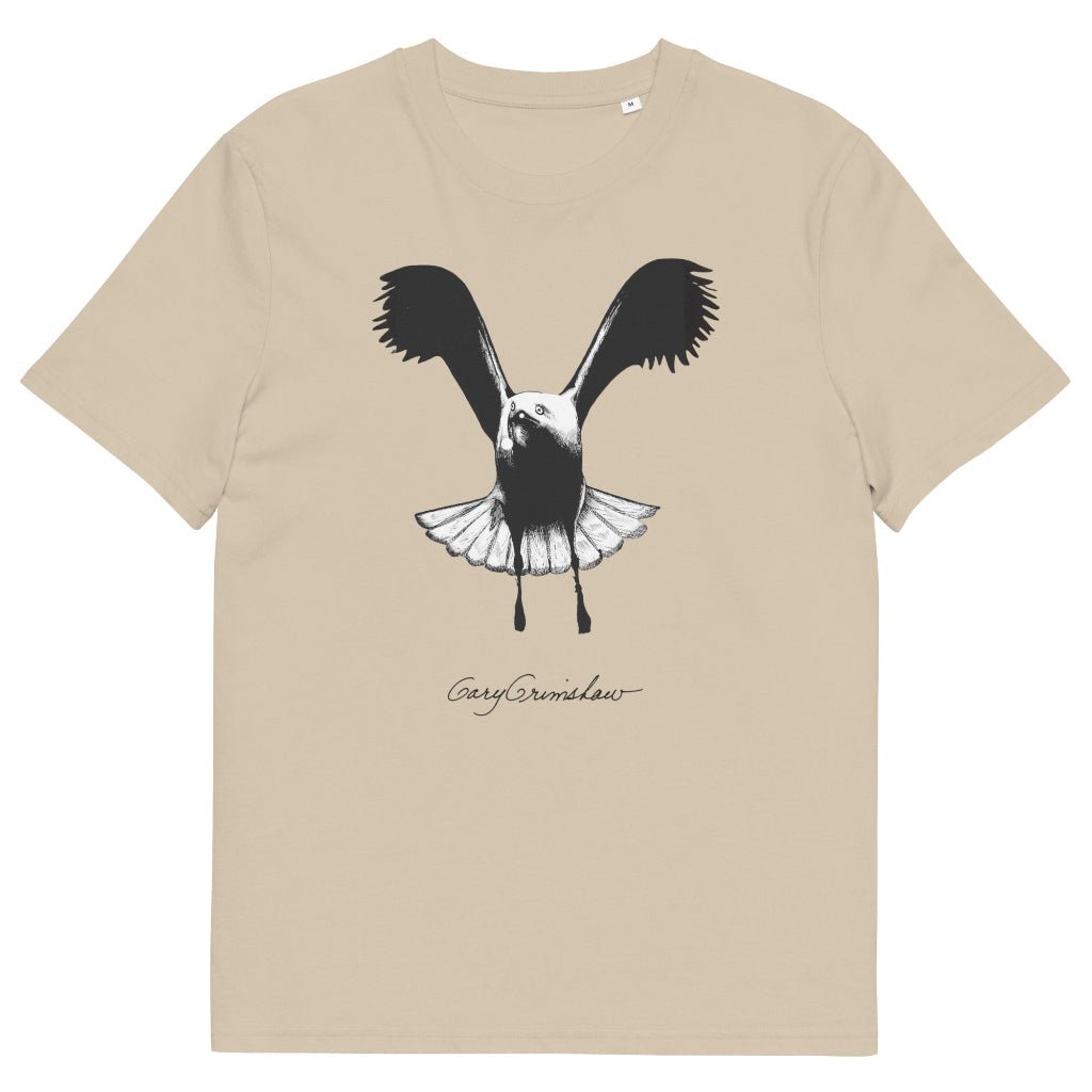 Gary Grimshaw Seagull Spirit Unisex organic cotton t-shirt - Retroactv Merch Inc.
