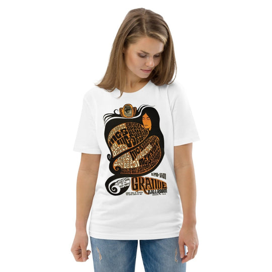 “Capricorn” by Gary Grimshaw Unisex organic cotton t-shirt - White - Retroactv Merch Inc.