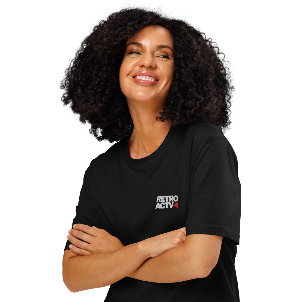 Retroactv unisex organic ribbed neck t-shirt - Retroactv Merch Inc.