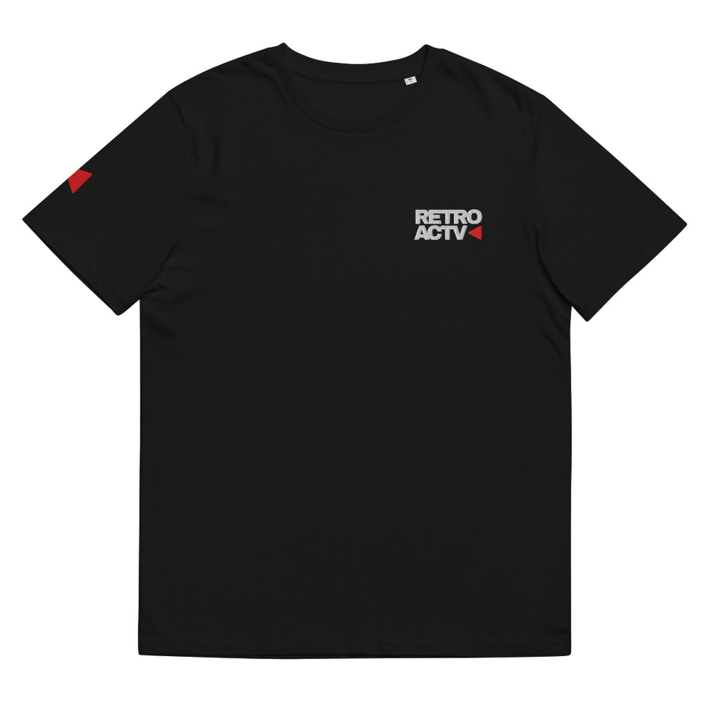 Retroactv unisex organic ribbed neck t-shirt
