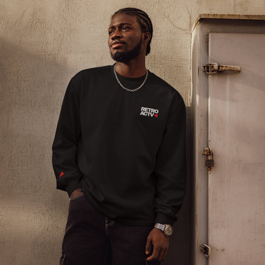 Retroactv premium heavyweight long sleeve shirt - Retroactv Merch Inc.