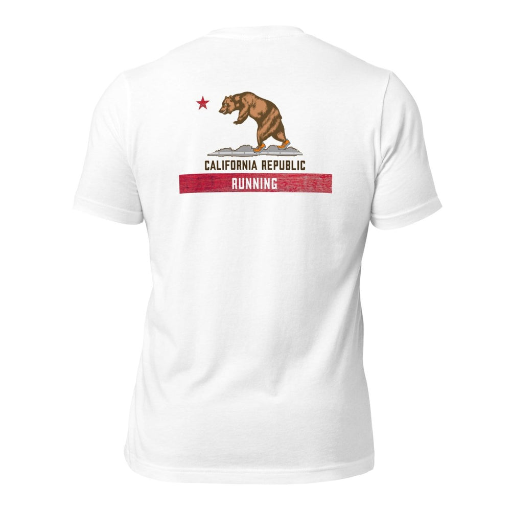 California Republic Designs Running Unisex staple eco t-shirt - Retroactv Merch Inc.