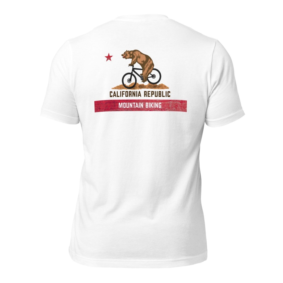 California Republic Designs Mountain Biking Unisex staple eco t-shirt - Retroactv Merch Inc.
