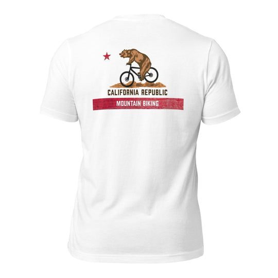 California Republic Designs Mountain Biking Unisex staple eco t-shirt - Retroactv Merch Inc.