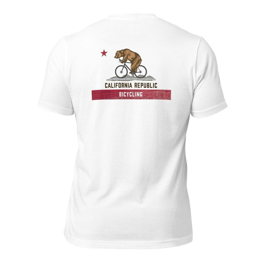 California Republic Designs Bicycling Unisex staple eco t-shirt - Retroactv Merch Inc.
