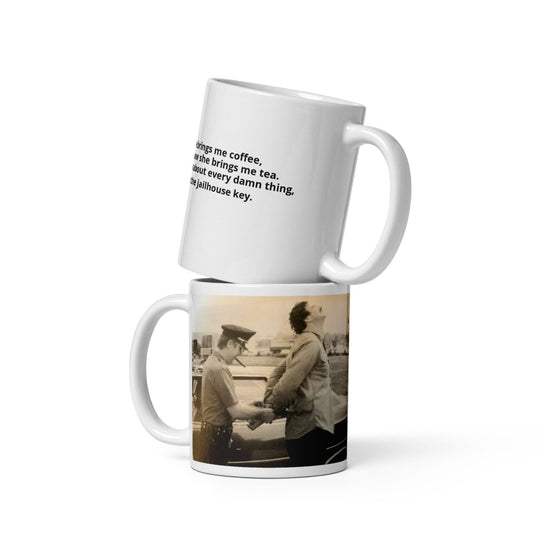 Big Steve Jailhouse White glossy mug - Retroactv Merch Inc.