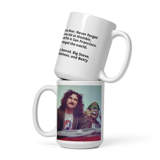 Big Steve Alembic Dedication White glossy mug - Retroactv Merch Inc.