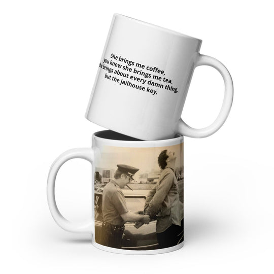 Big Steve Jailhouse White glossy mug - Retroactv Merch Inc.