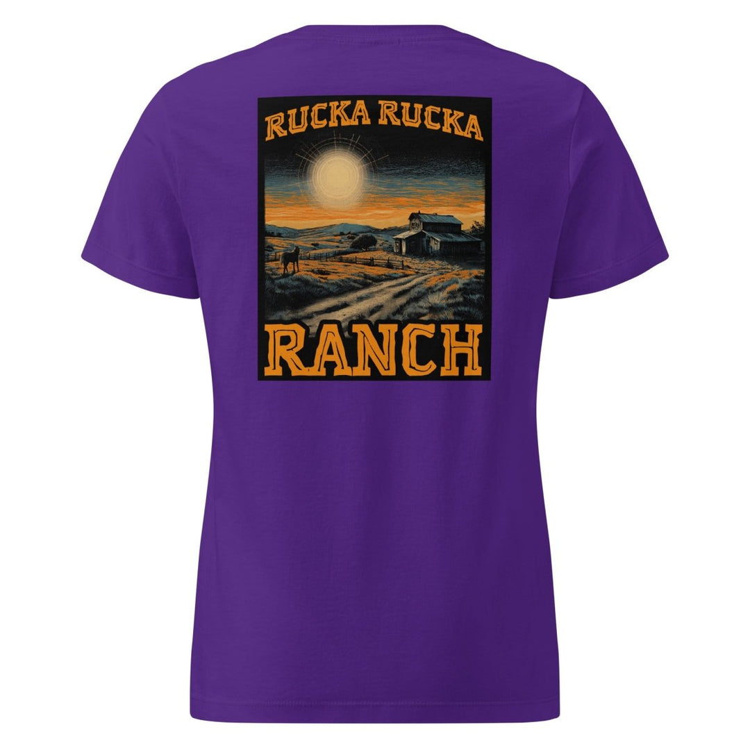 Big Steve Rucka Rucka Ranch Sundown Women’s softstyle t-shirt - Retroactv Merch Inc.