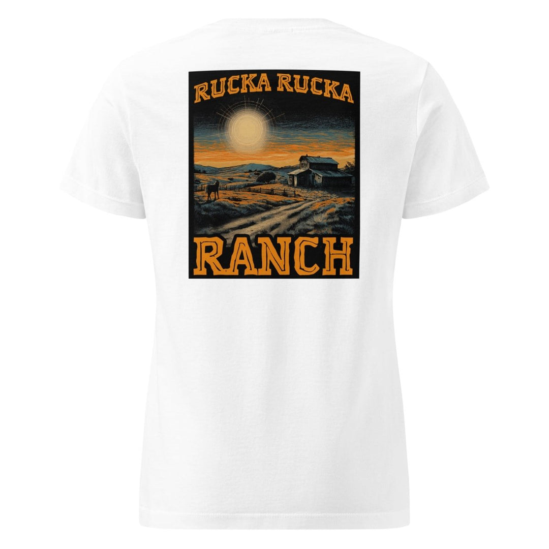 Big Steve Rucka Rucka Ranch Sundown Women’s softstyle t-shirt - Retroactv Merch Inc.