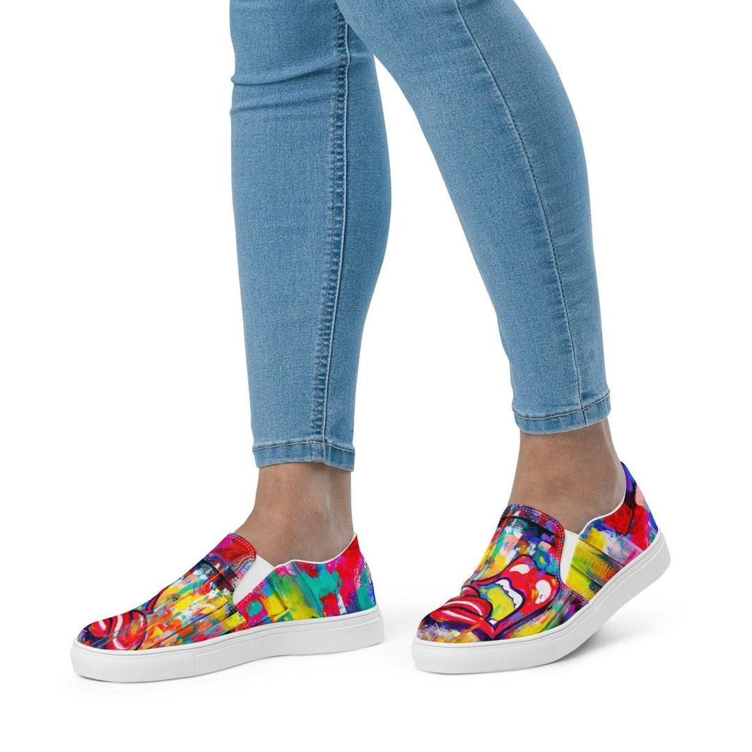 High Volume M&T Women’s slip - on canvas shoes - Retroactv Merch Inc.