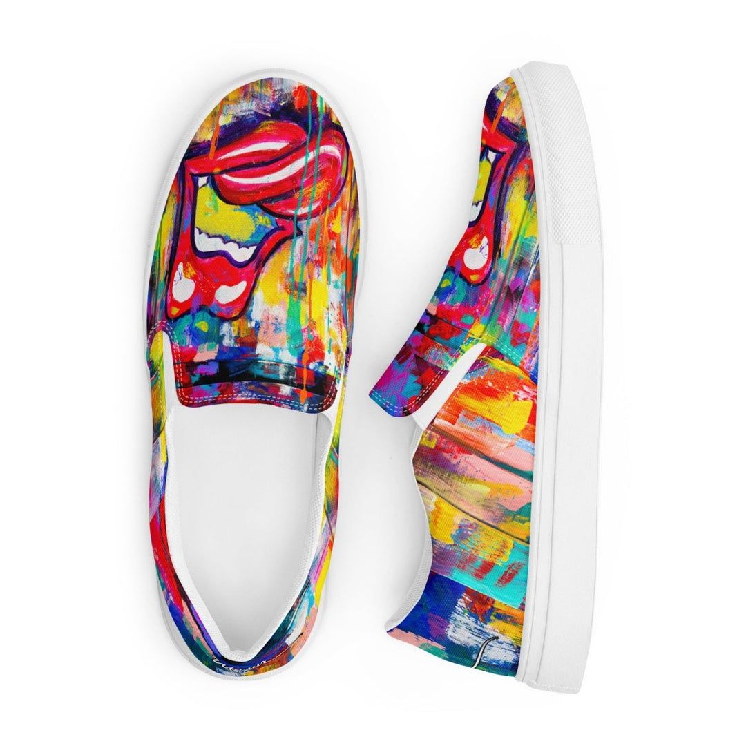 High Volume M&T Women’s slip - on canvas shoes - Retroactv Merch Inc.