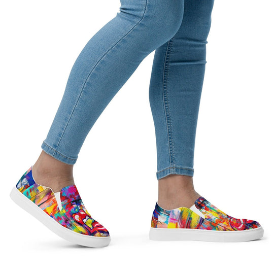 High Volume M&T Women’s slip - on canvas shoes - Retroactv Merch Inc.