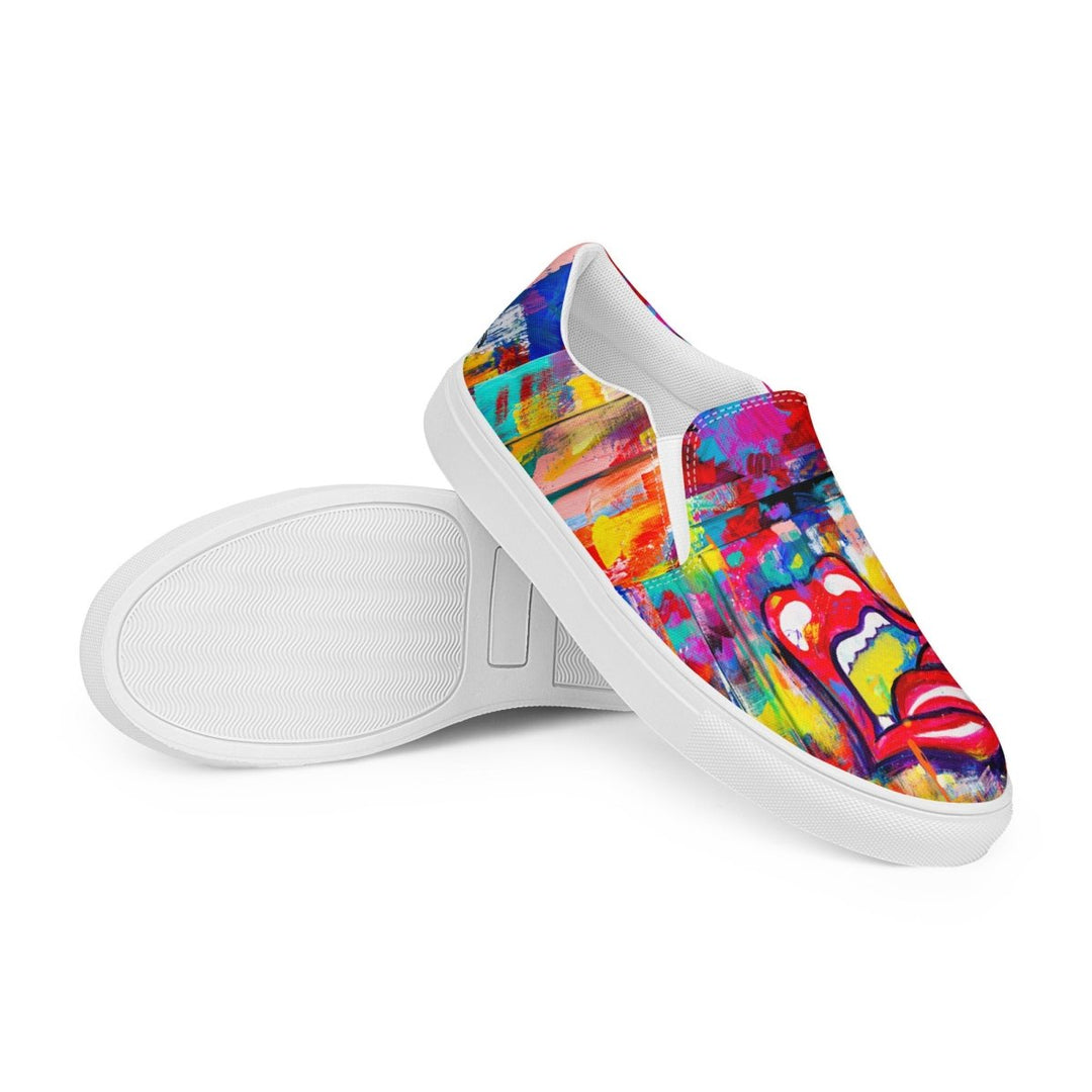 High Volume M&T Women’s slip - on canvas shoes - Retroactv Merch Inc.